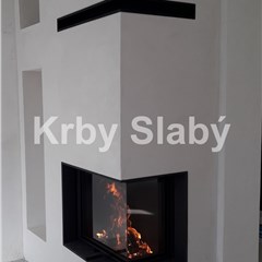 Stavba krbu - krbová vložka Romotop